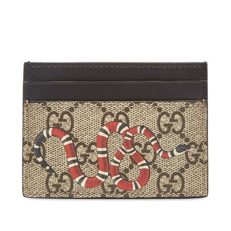 gucci card holder snake|authentic gucci snake wallet.